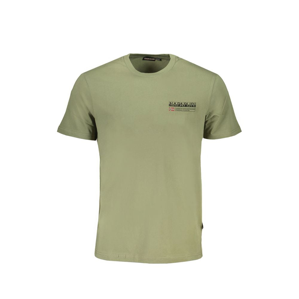 Camiseta de algodón verde Napapijri