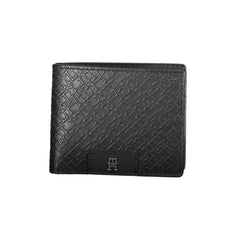Cartera de cuero negra Tommy Hilfiger