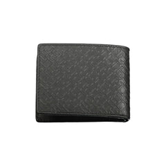 Cartera de cuero negra Tommy Hilfiger