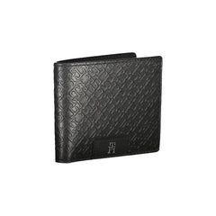 Cartera de cuero negra Tommy Hilfiger