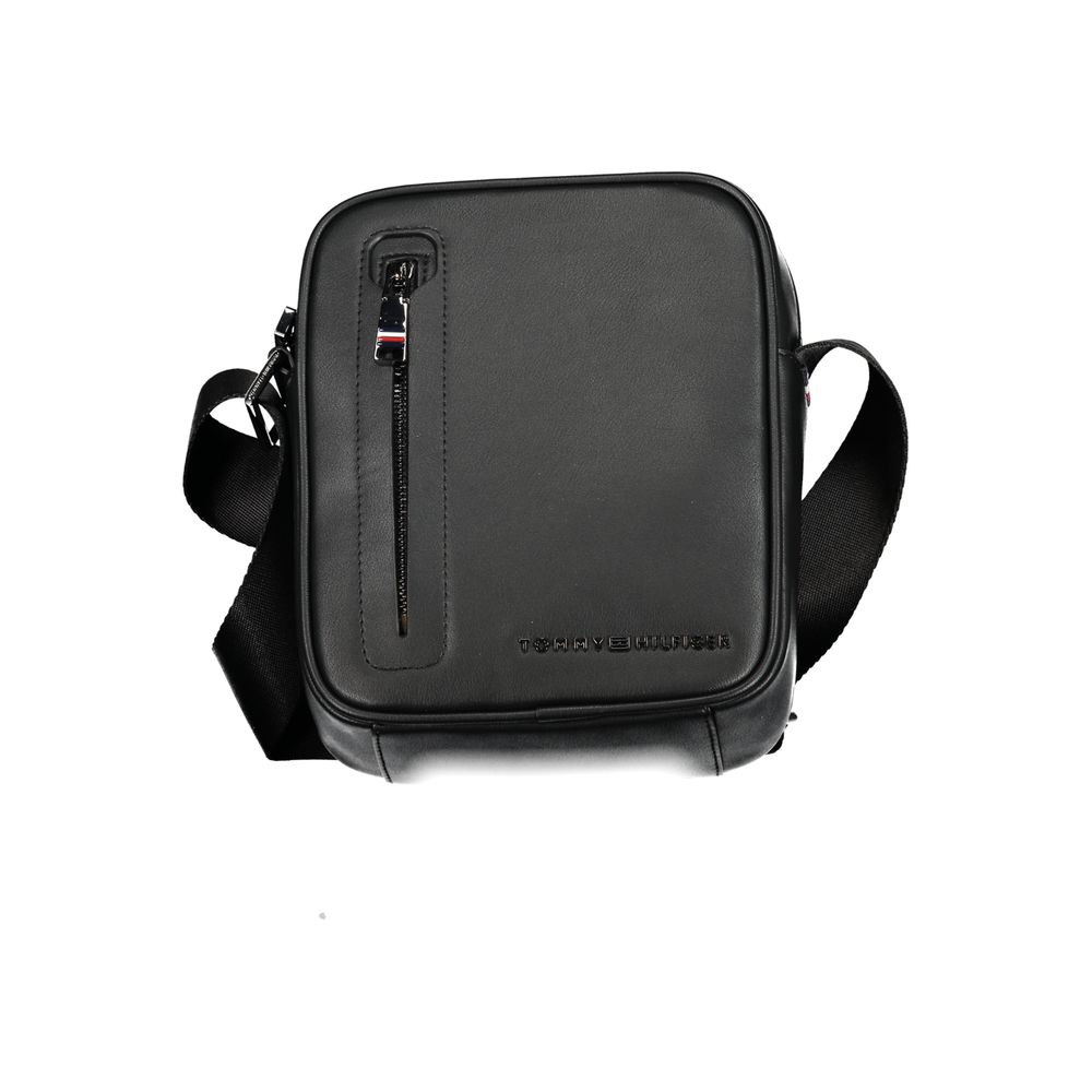 Bolso de hombro de polietileno negro de Tommy Hilfiger