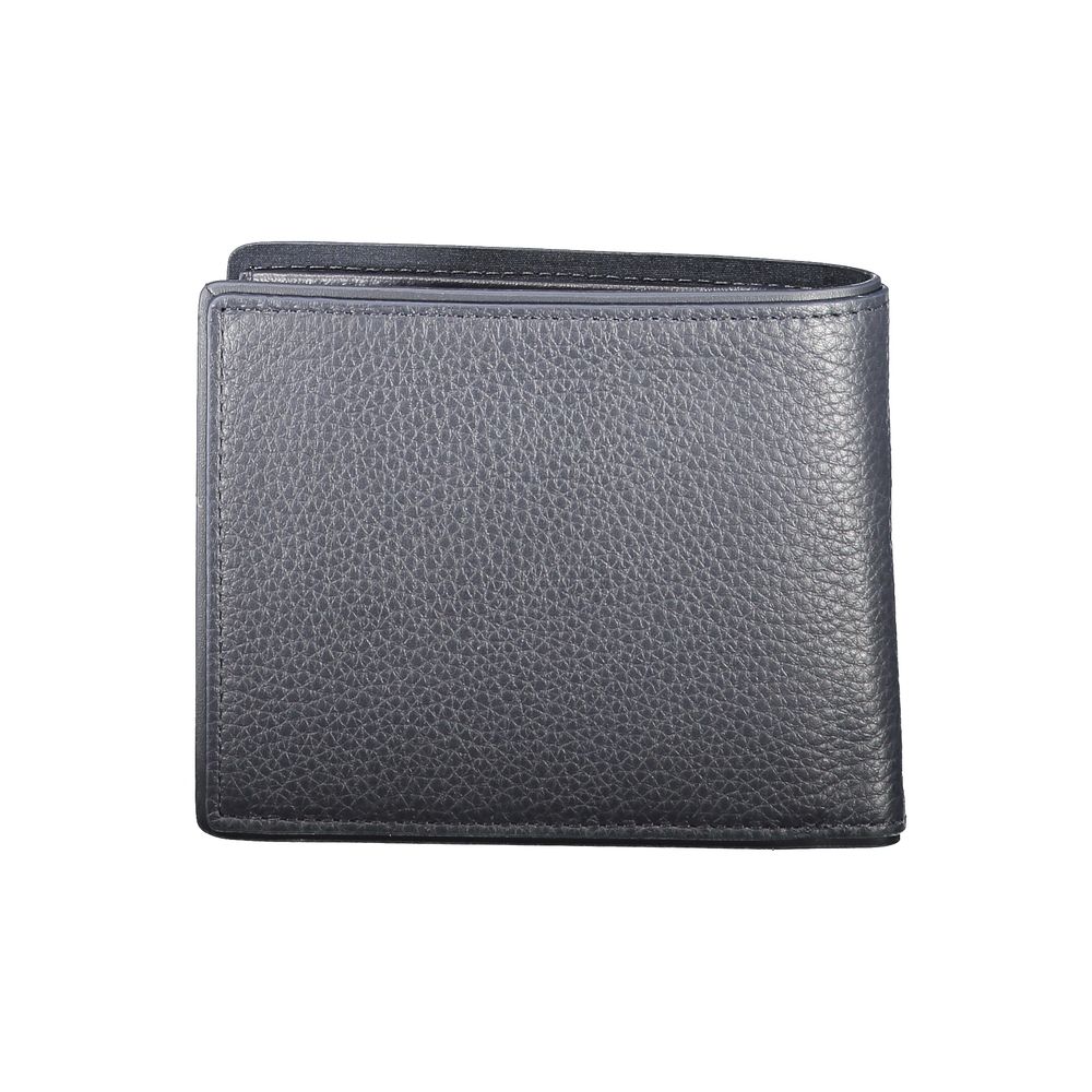 Cartera de cuero azul Tommy Hilfiger