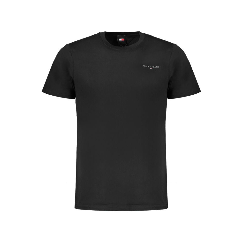 Camiseta de algodón negra de Tommy Hilfiger