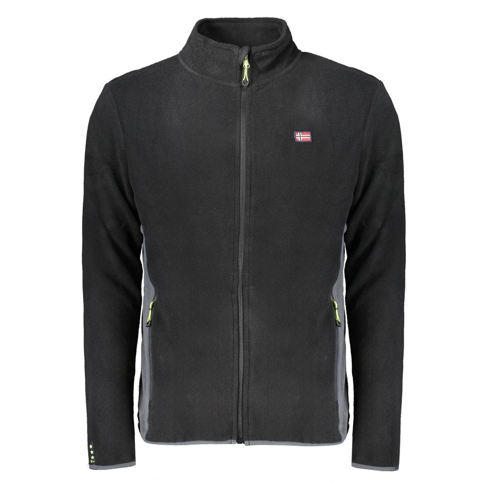 Suéter de poliéster negro de Noruega 1963