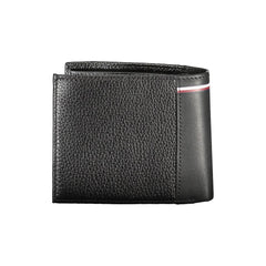 Cartera de cuero negra Tommy Hilfiger