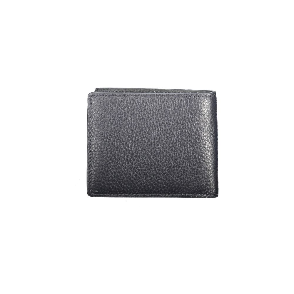 Cartera de cuero azul Tommy Hilfiger