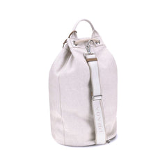 Bolso de lino tipo cubo de Prada