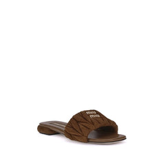 Miu Miu Sandalias Matelassé de napa