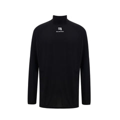 Suéter de poliéster negro de Balenciaga