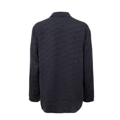 Camisa de viscosa gris Balenciaga