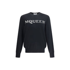 Suéter de lana con logotipo de Alexander McQueen