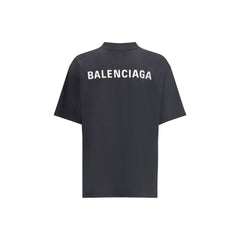 Camiseta Balenciaga con logotipo estampado en la parte delantera y trasera