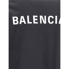 Camiseta Balenciaga con logotipo estampado en la parte delantera y trasera