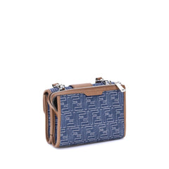 Bolso de hombro de mezclilla Fendi Baguette