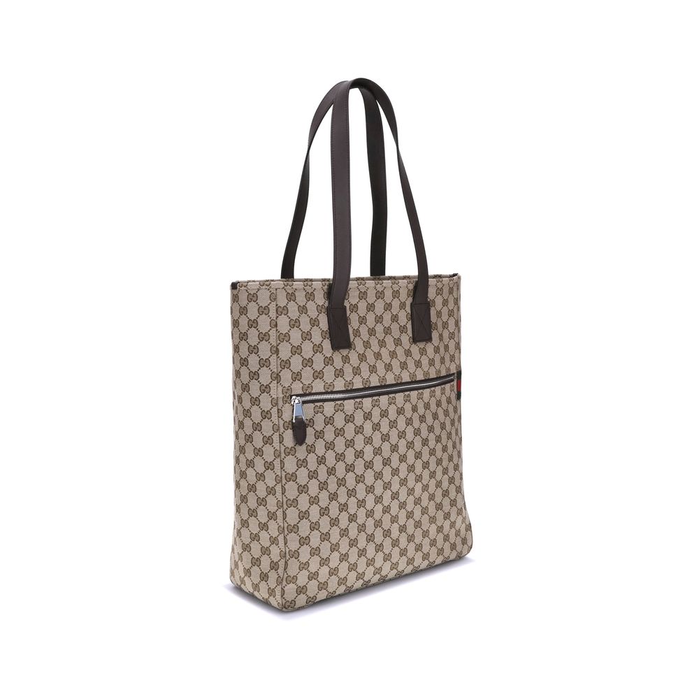 Bolso tote de lona Gucci GG