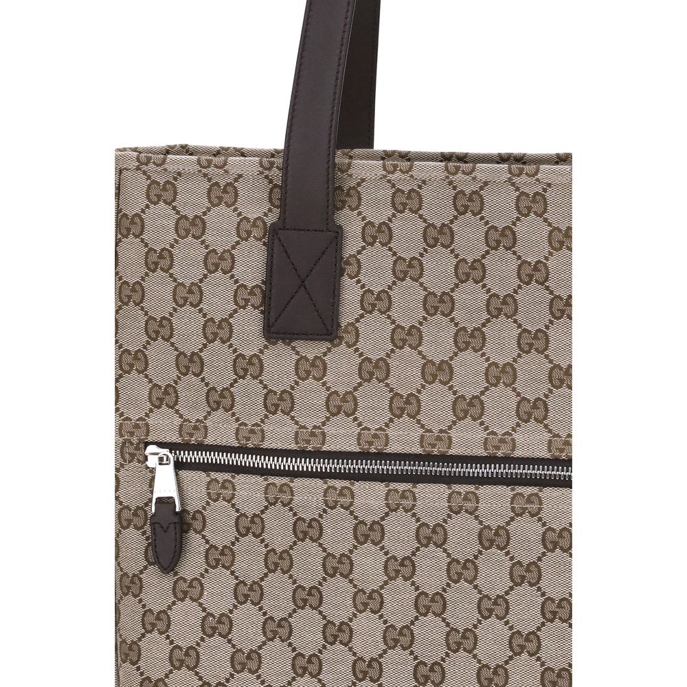 Bolso tote de lona Gucci GG