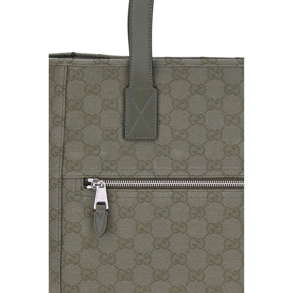 Bolso tote mediano de lona GG de Gucci