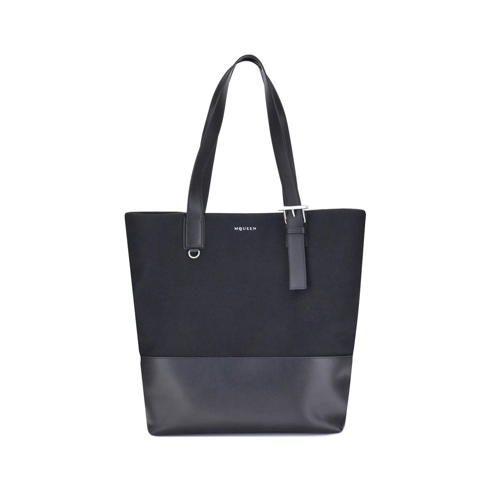 Bolso tote de lona de Alexander McQueen