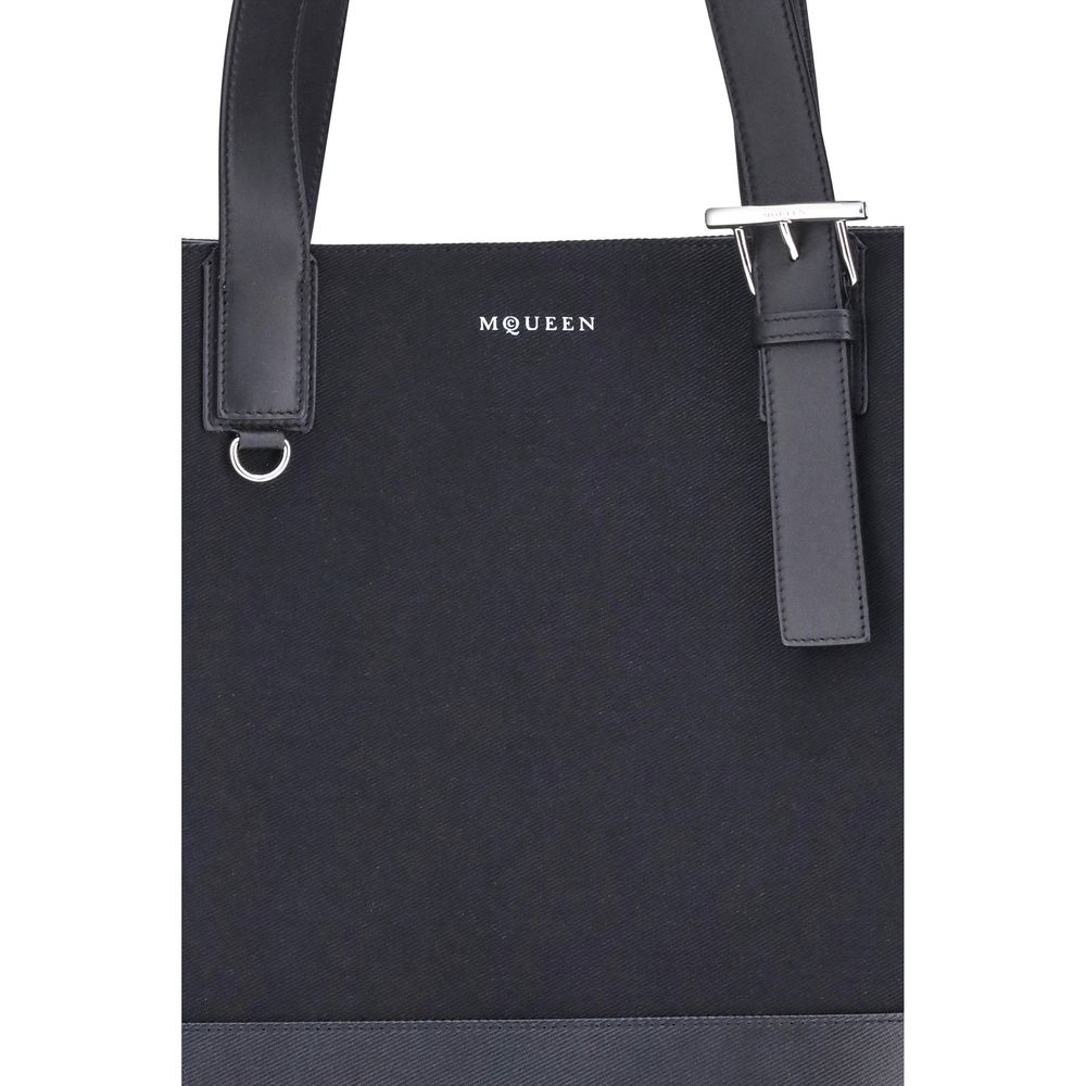 Bolso tote de lona de Alexander McQueen