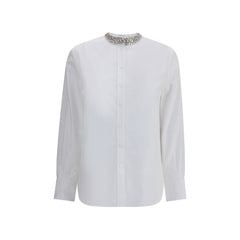 Camisa de Alexander McQueen con cuello adornado