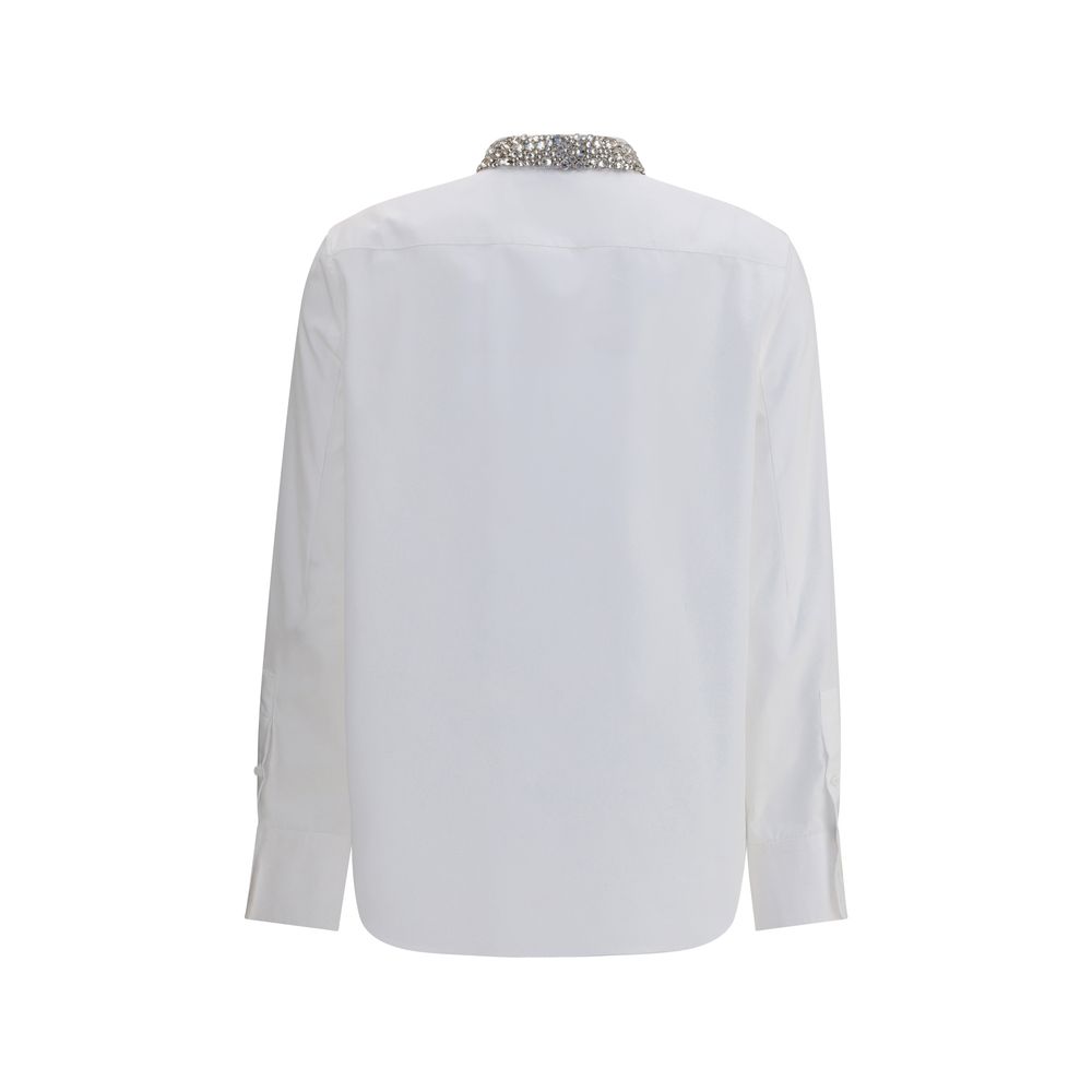 Camisa de Alexander McQueen con cuello adornado