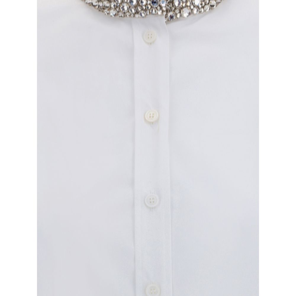 Camisa de Alexander McQueen con cuello adornado