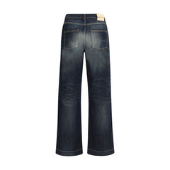 Vaqueros con efecto vintage de Alexander McQueen