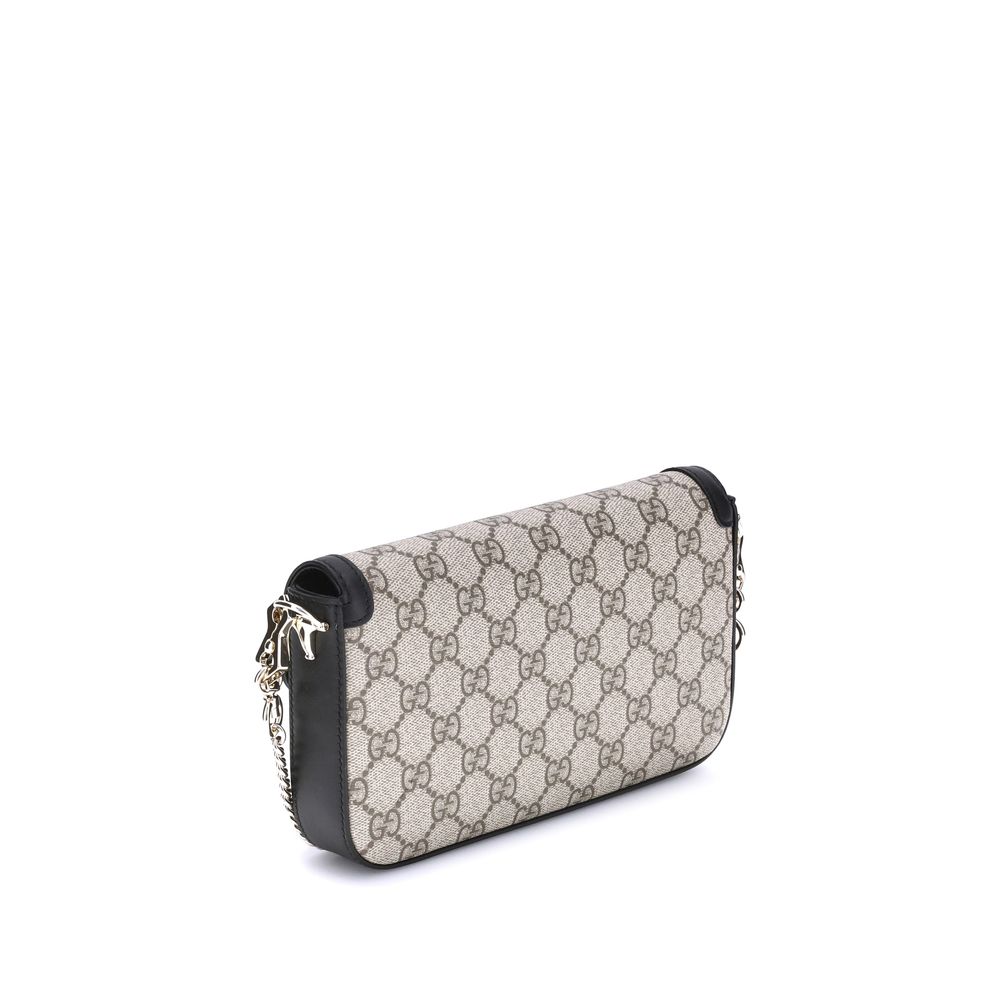 Bolso de hombro pequeño y suave Gucci Horsebit 1955