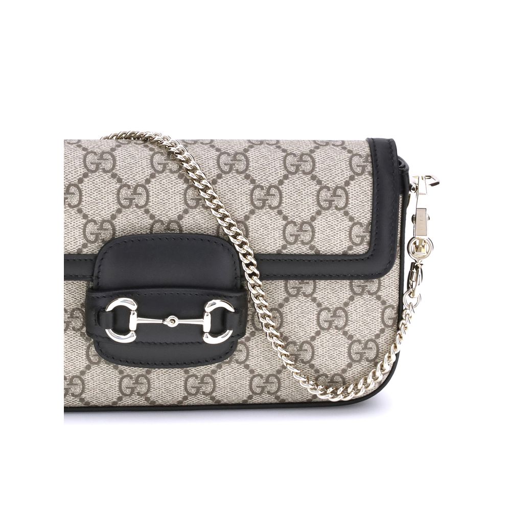 Bolso de hombro pequeño y suave Gucci Horsebit 1955