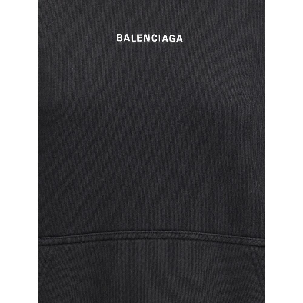 Sudadera con capucha y logotipo de Balenciaga