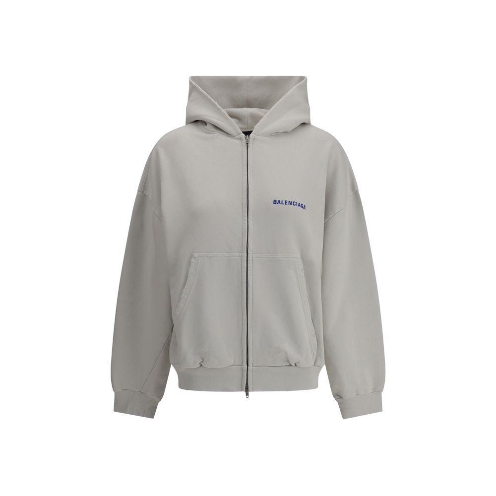 Sudadera con capucha y logotipo de Balenciaga