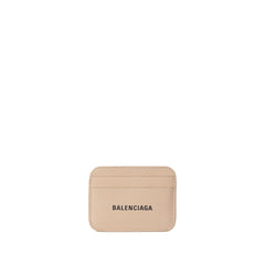 Falda de cuero beige de Balenciaga