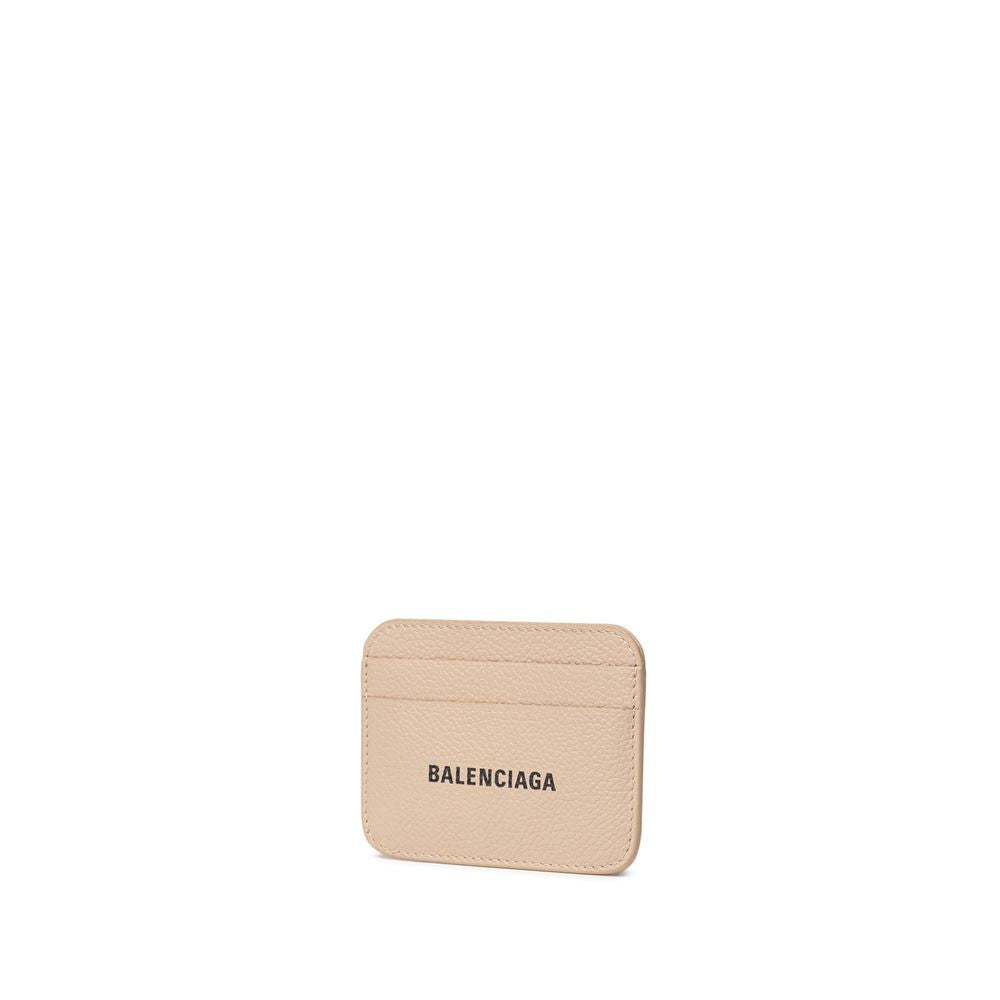 Falda de cuero beige de Balenciaga