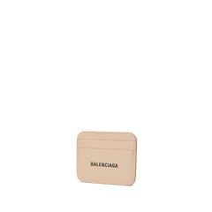 Falda de cuero beige de Balenciaga