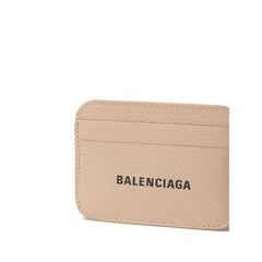 Falda de cuero beige de Balenciaga