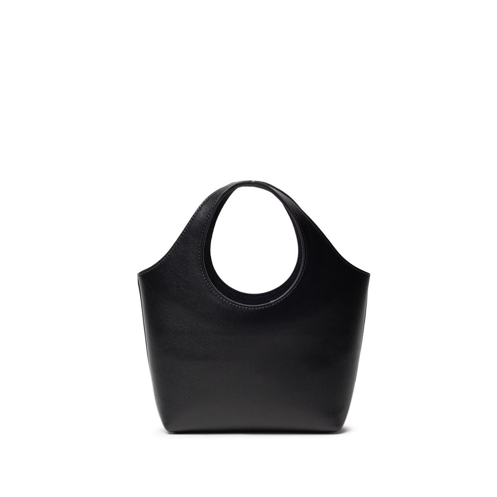 Suéter de cuero negro de Balenciaga