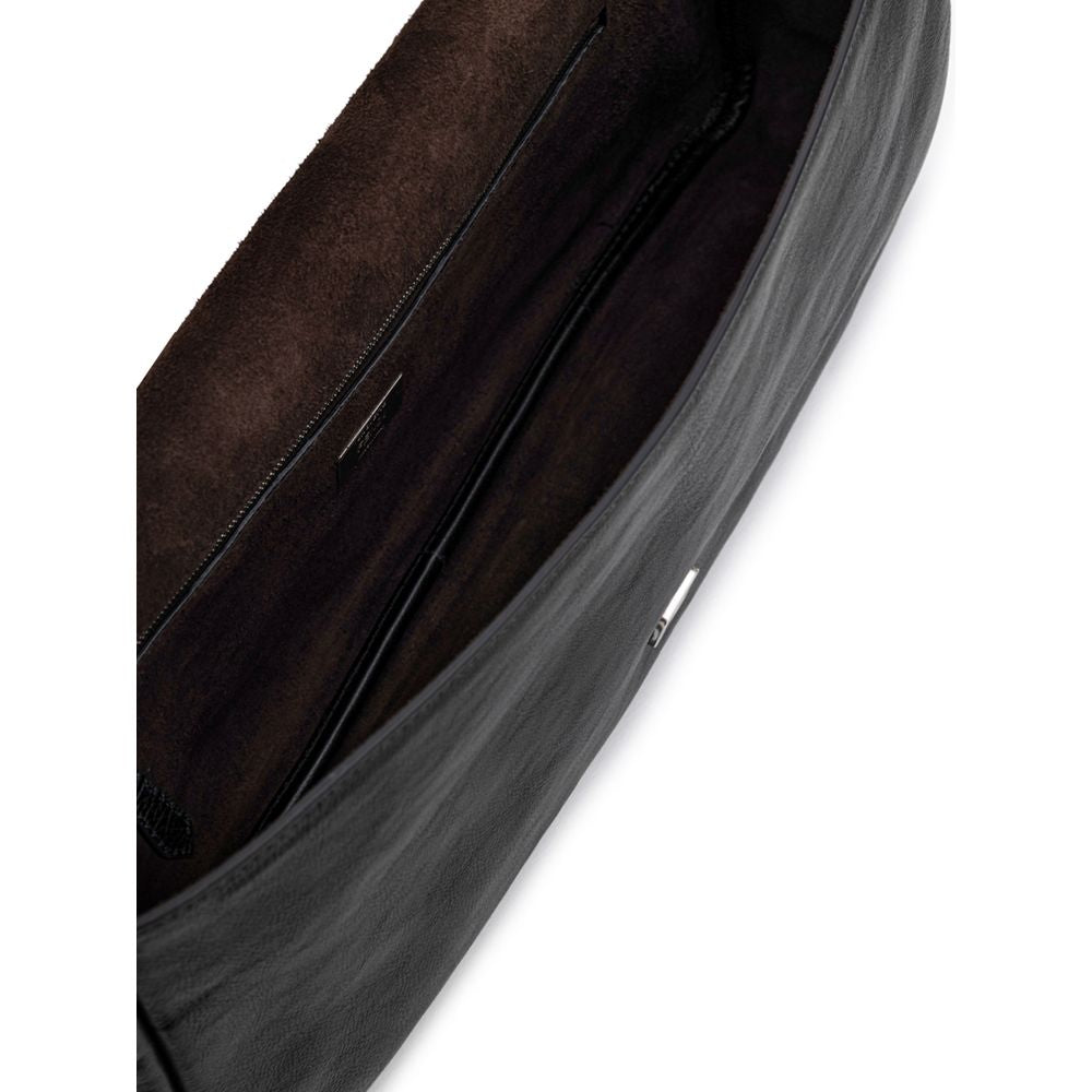 Bolso de hombro Fendi de piel negra