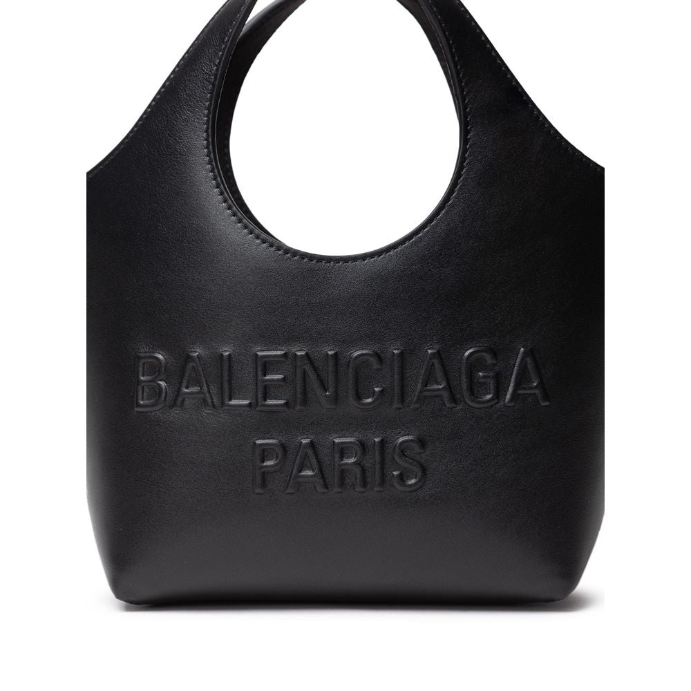 Suéter de cuero negro de Balenciaga