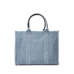Suéter de algodón azul Balenciaga