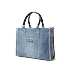 Suéter de algodón azul Balenciaga