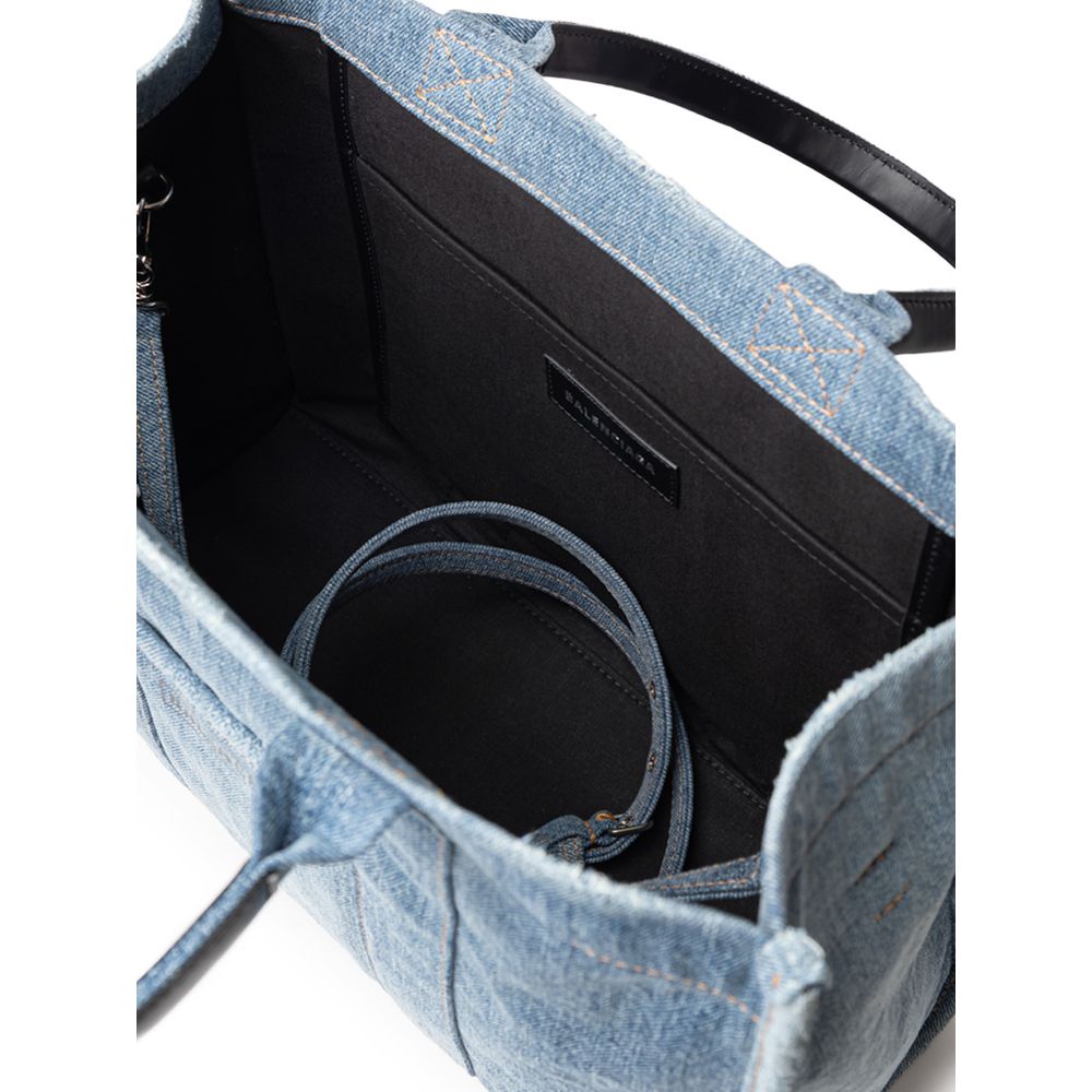 Suéter de algodón azul Balenciaga