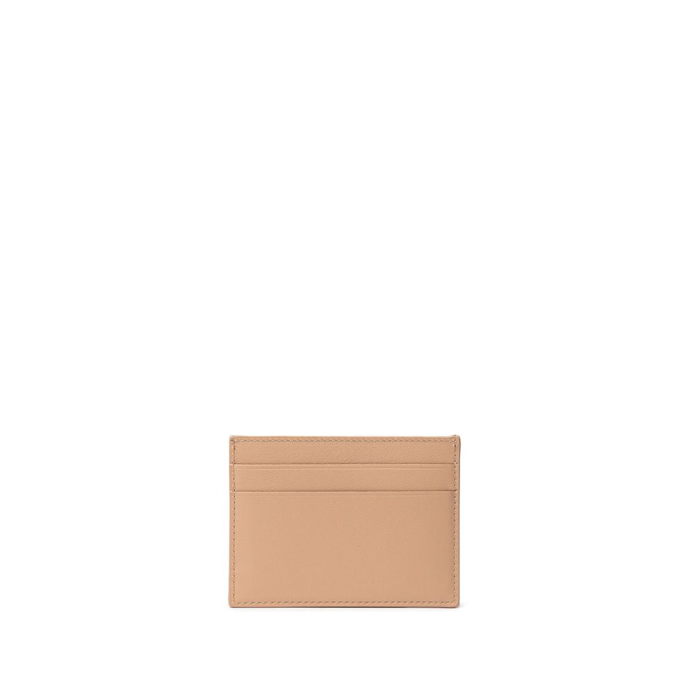 Falda de cuero beige de Balenciaga