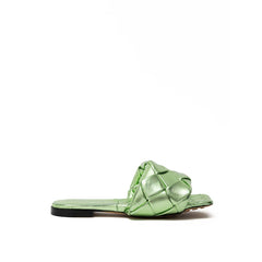 Sandalias de piel verde Bottega Veneta