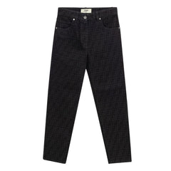 Vaqueros negros de algodón Fendi