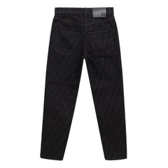 Vaqueros negros de algodón Fendi