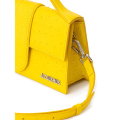 Bolso de mano de piel amarilla Jacquemus