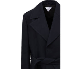 Gabardina de algodón azul de Bottega Veneta