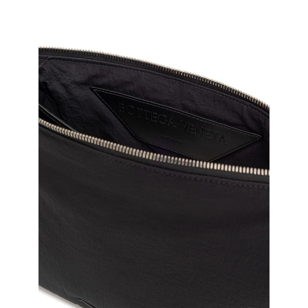 Bolso de mano de nailon negro de Bottega Veneta