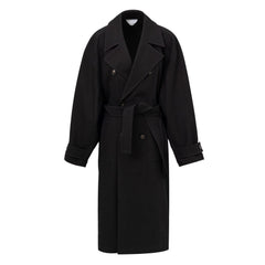 Gabardina de algodón negra de Bottega Veneta