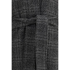 Abrigo largo de cuadros Balenciaga